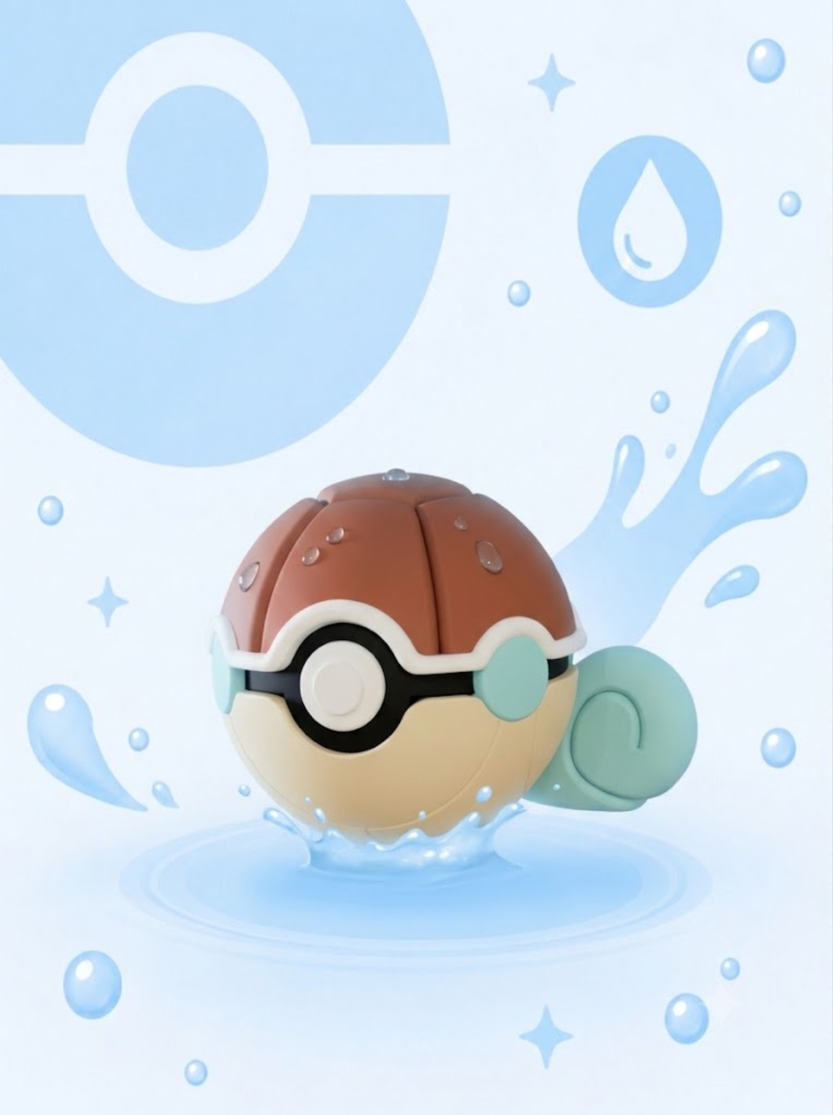 Pokéball Edición Squirtle – Figura Coleccionable 3D