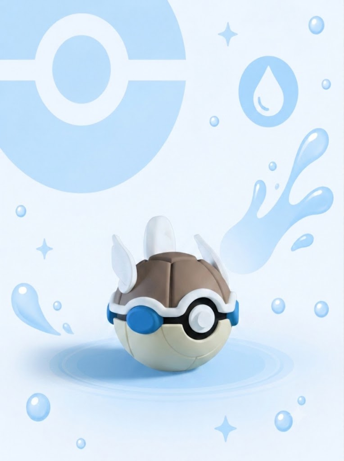 Pokéball Edición Wartortle – Figura Coleccionable 3D