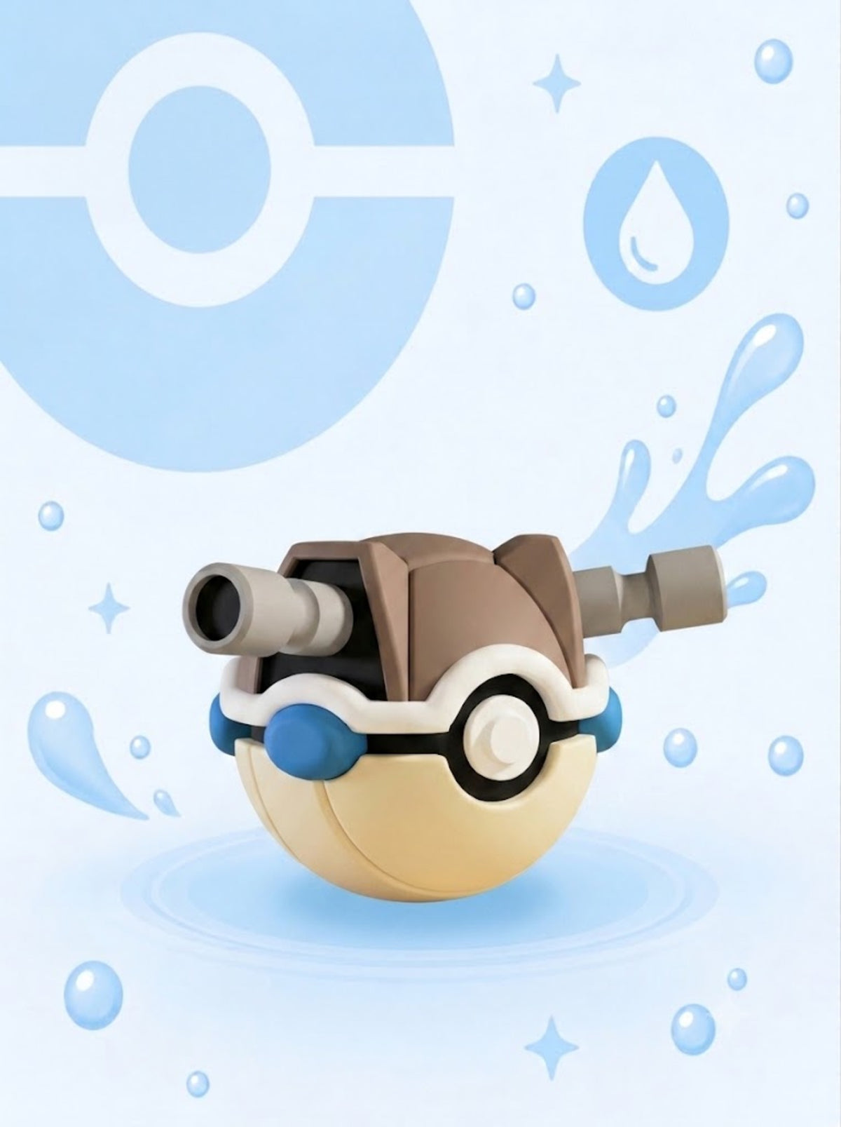 Pokéball Edición Blastoise – Figura Coleccionable 3D