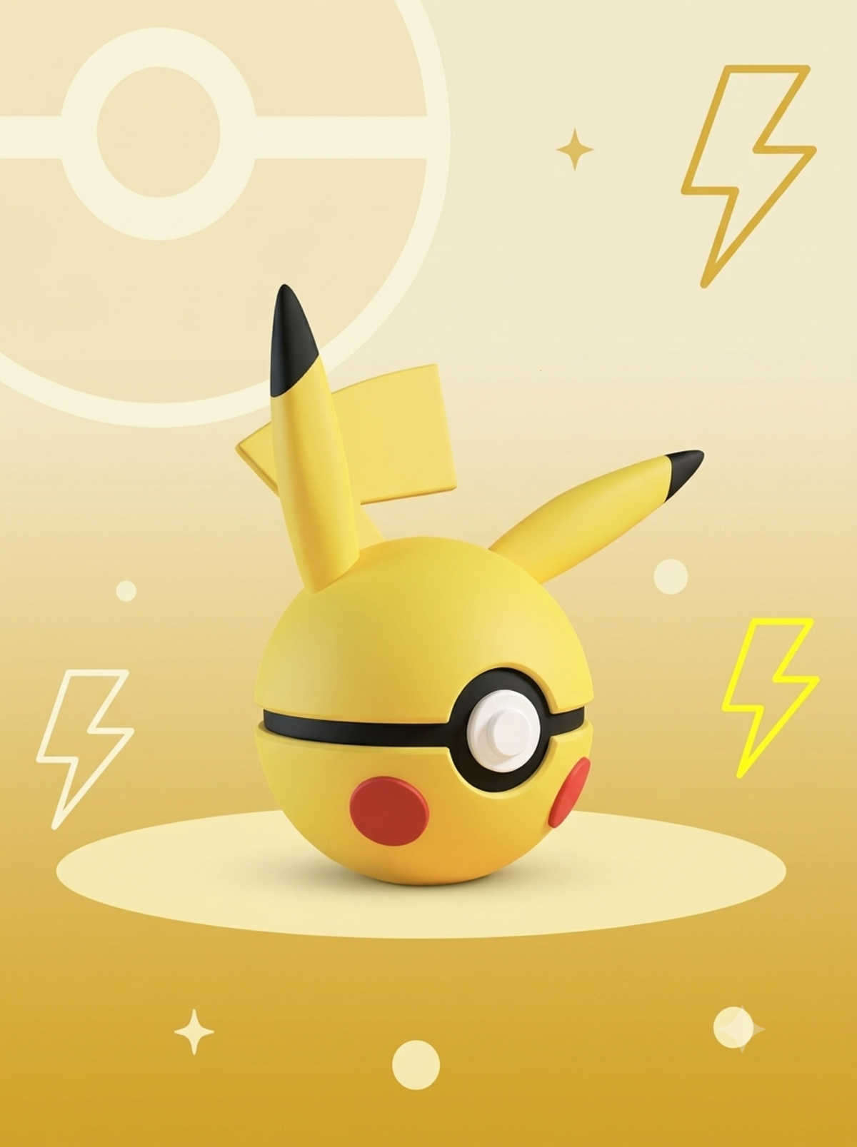 Pokéball Edición Pikachu – Figura Coleccionable 3D