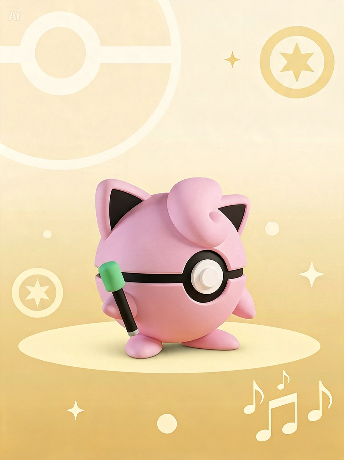 Pokéball Edición Jigglypuff – Figura Coleccionable 3D