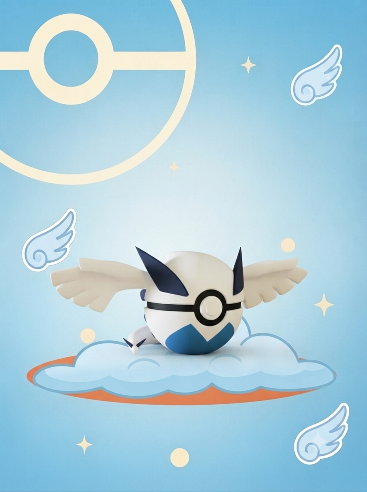 Pokéball Edición Lugia – Figura Coleccionable 3D