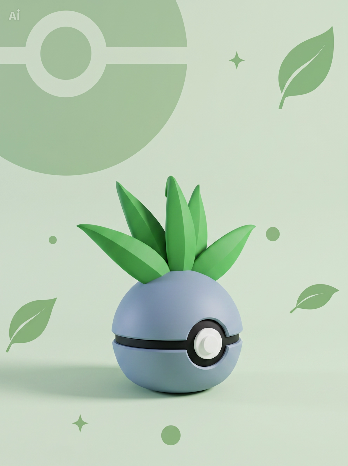 Pokéball Edición Oddish – Figura Coleccionable 3D