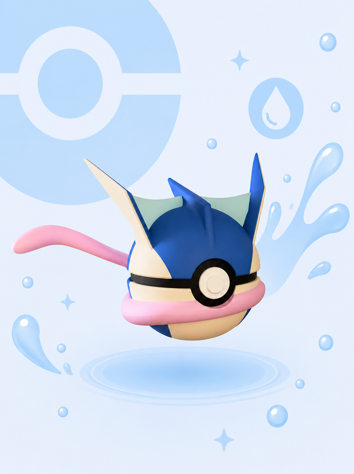 Pokéball Edición Greninja – Figura Coleccionable 3D