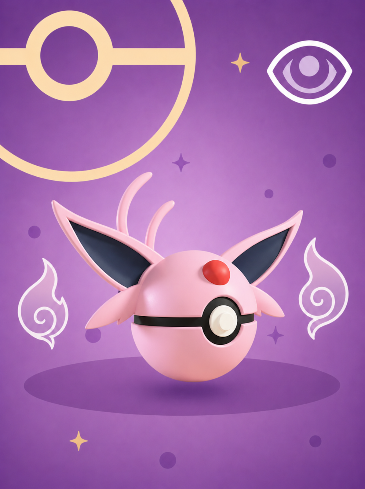 Pokéball Edición Espeon – Figura Coleccionable 3D