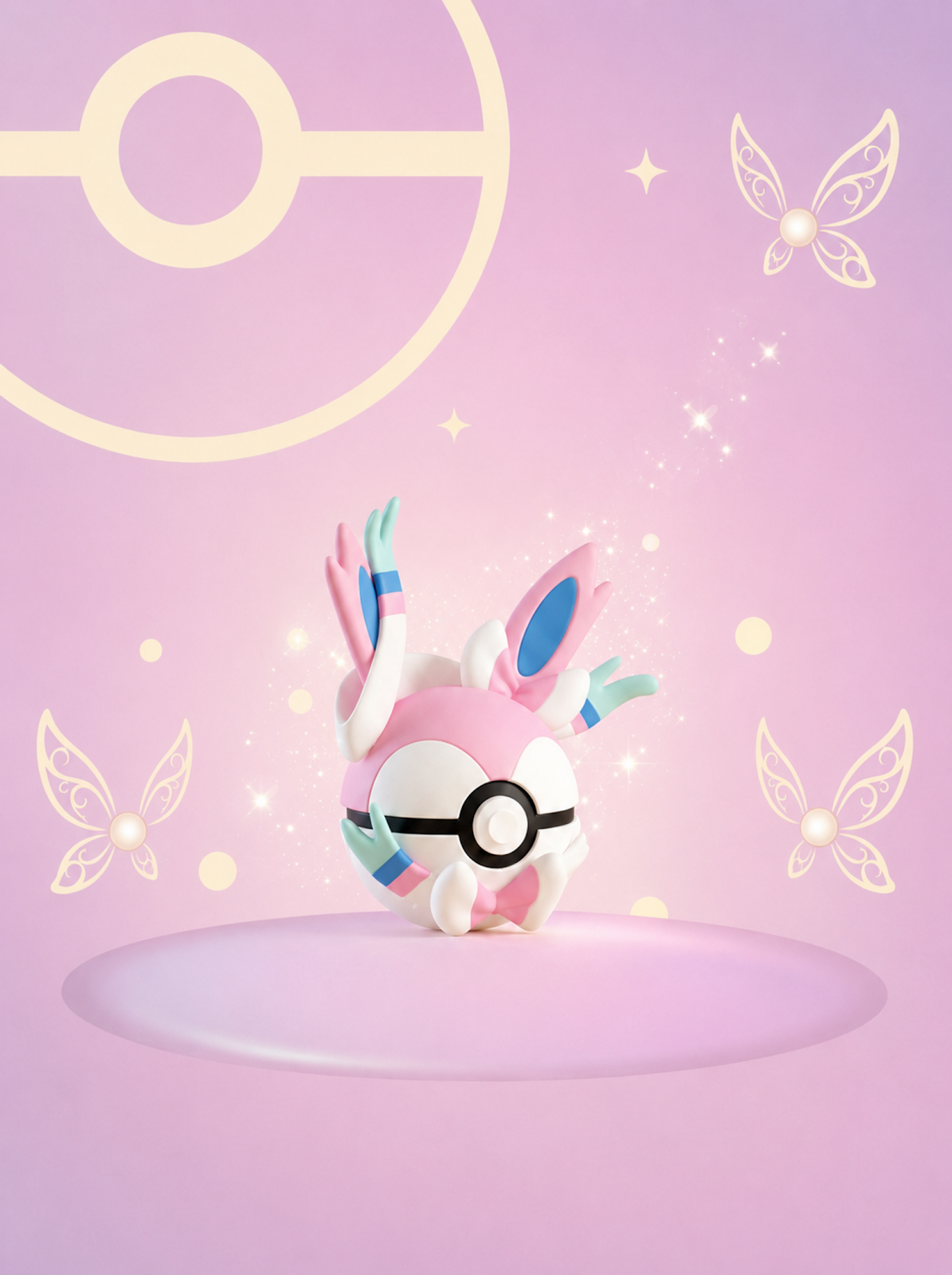 Pokéball Edición Sylveon – Figura Coleccionable 3D