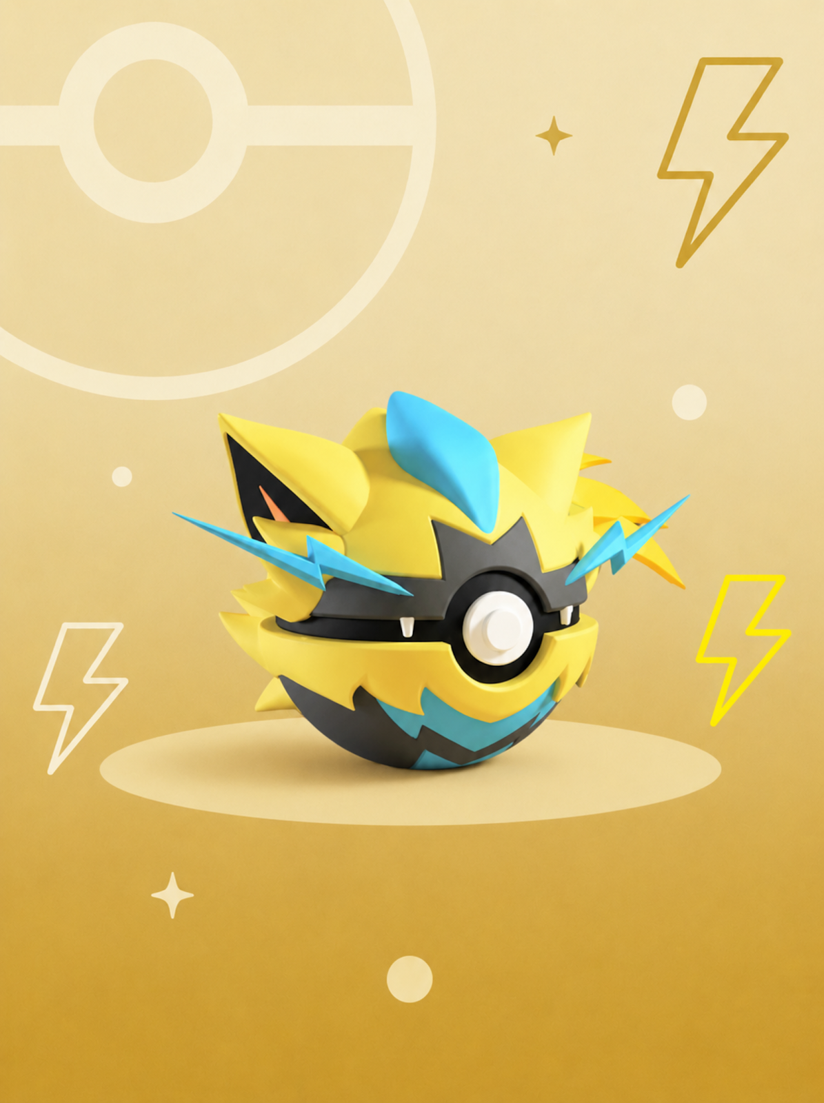 Pokéball Edición Zeraora – Figura Coleccionable 3D