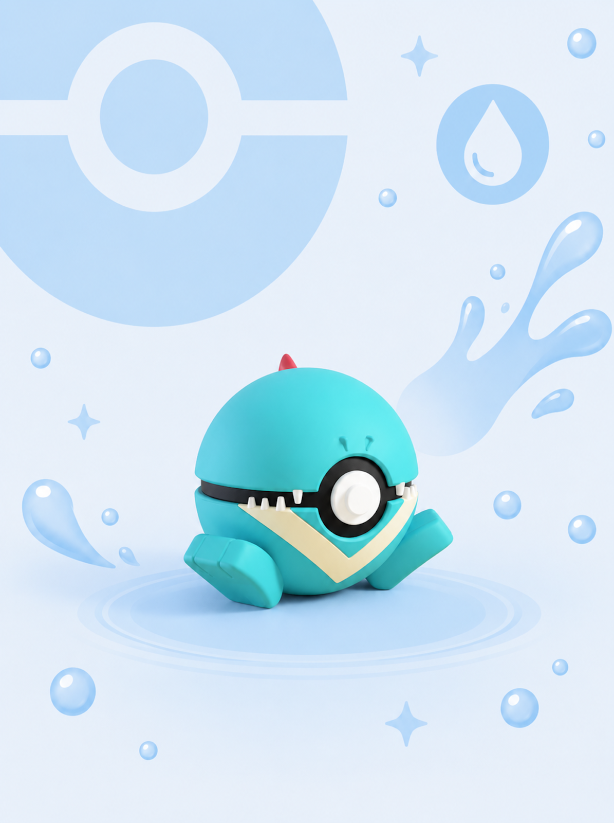 Pokéball Edición Totodile – Figura Coleccionable 3D