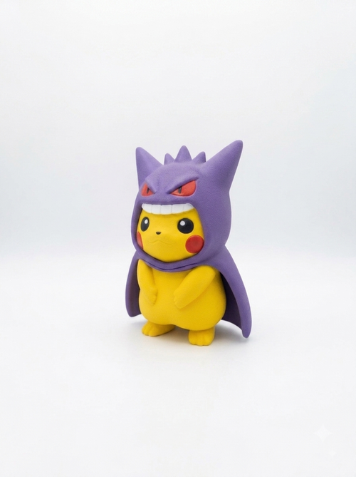 Figura Pikachu Poncho Gengar – Figura Coleccionable 3D