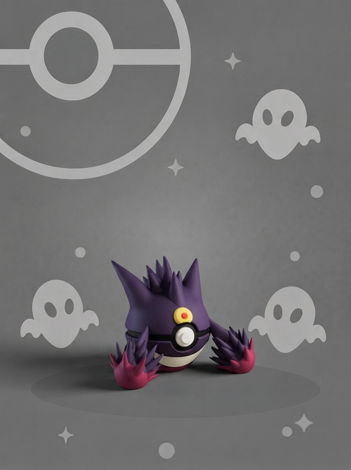 Pokéball Edición Gengar (Mega) – Figura Coleccionable 3D