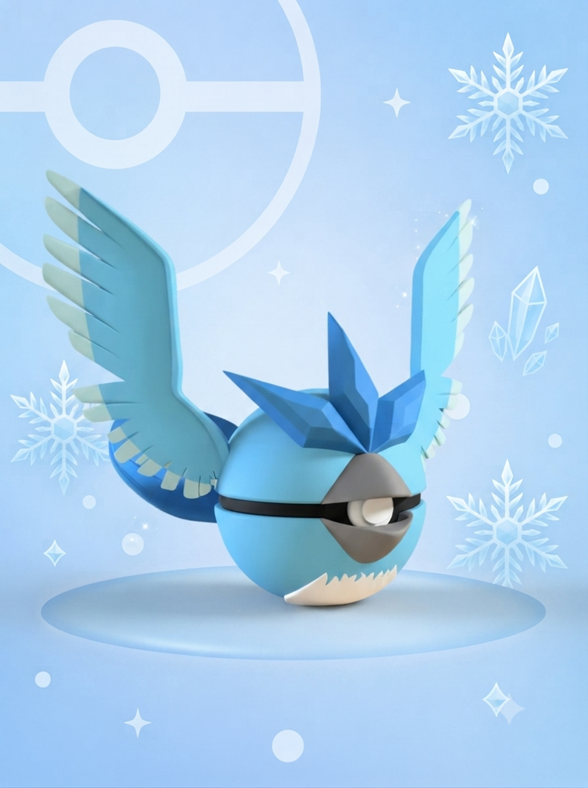 Pokéball Edición Articuno – Figura Coleccionable 3D