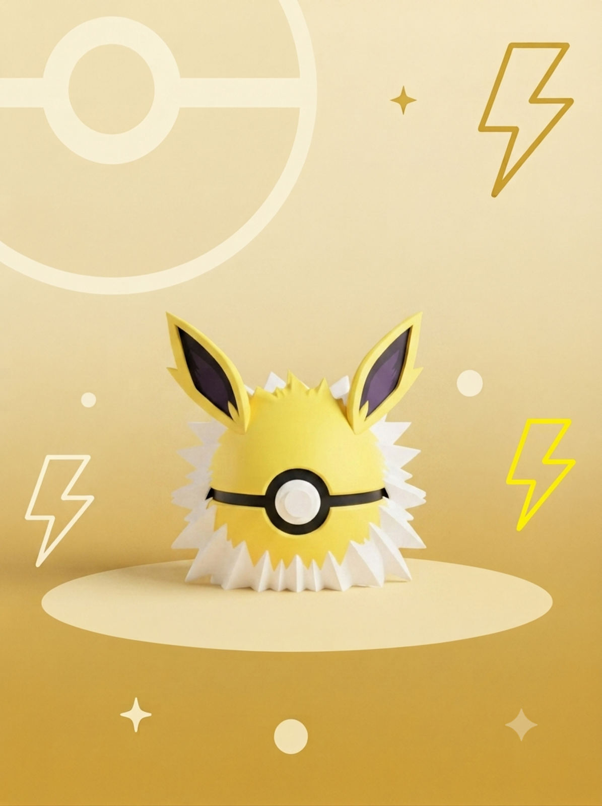 Pokéball Edición Jolteon – Figura Coleccionable 3D
