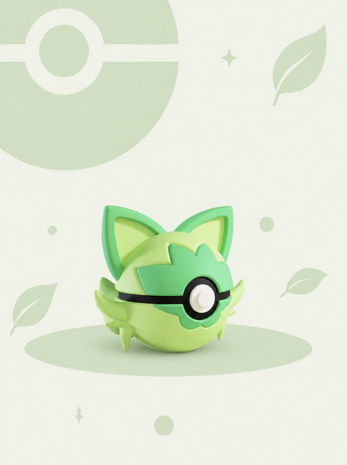 Pokéball Edición Sprigatito – Figura Coleccionable 3D