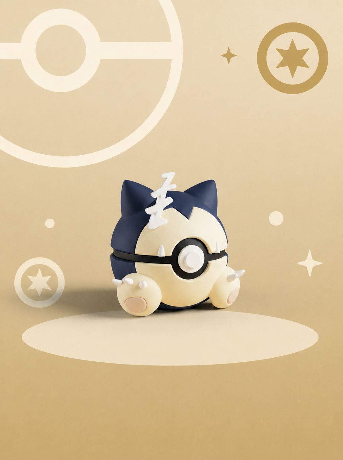 Pokéball Edición Snorlax – Figura Coleccionable 3D