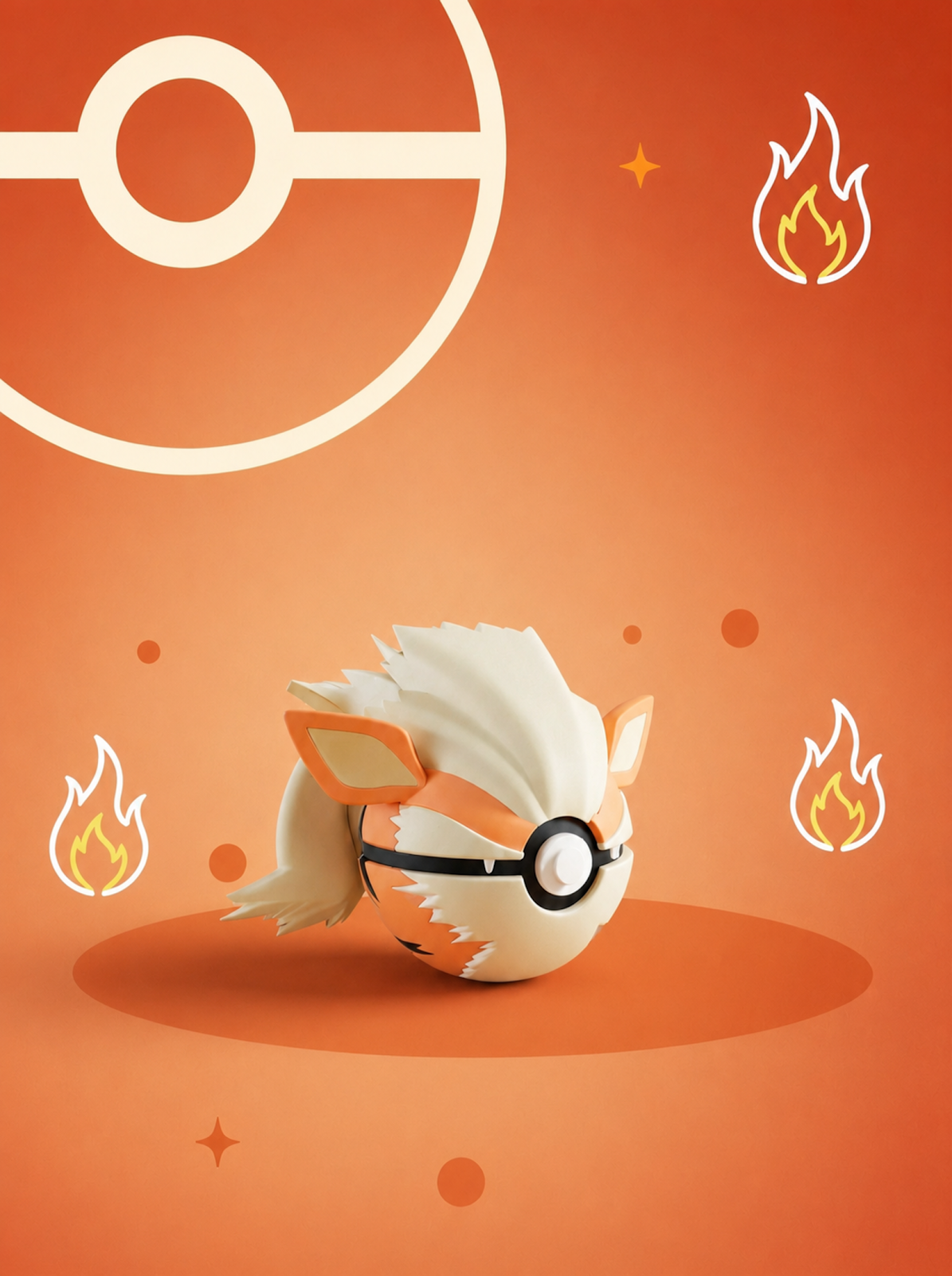 Pokéball Edición Arcanine – Figura Coleccionable 3D
