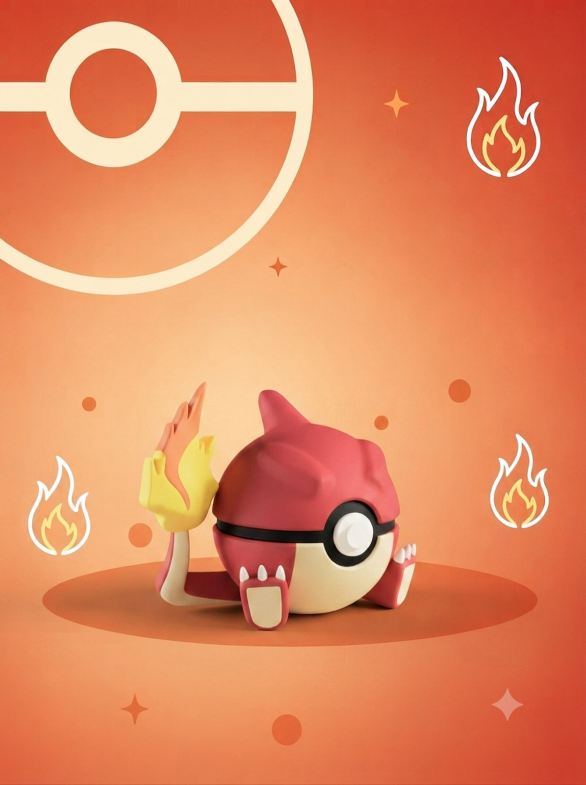 Pokéball Edición Charmeleon – Figura Coleccionable 3D