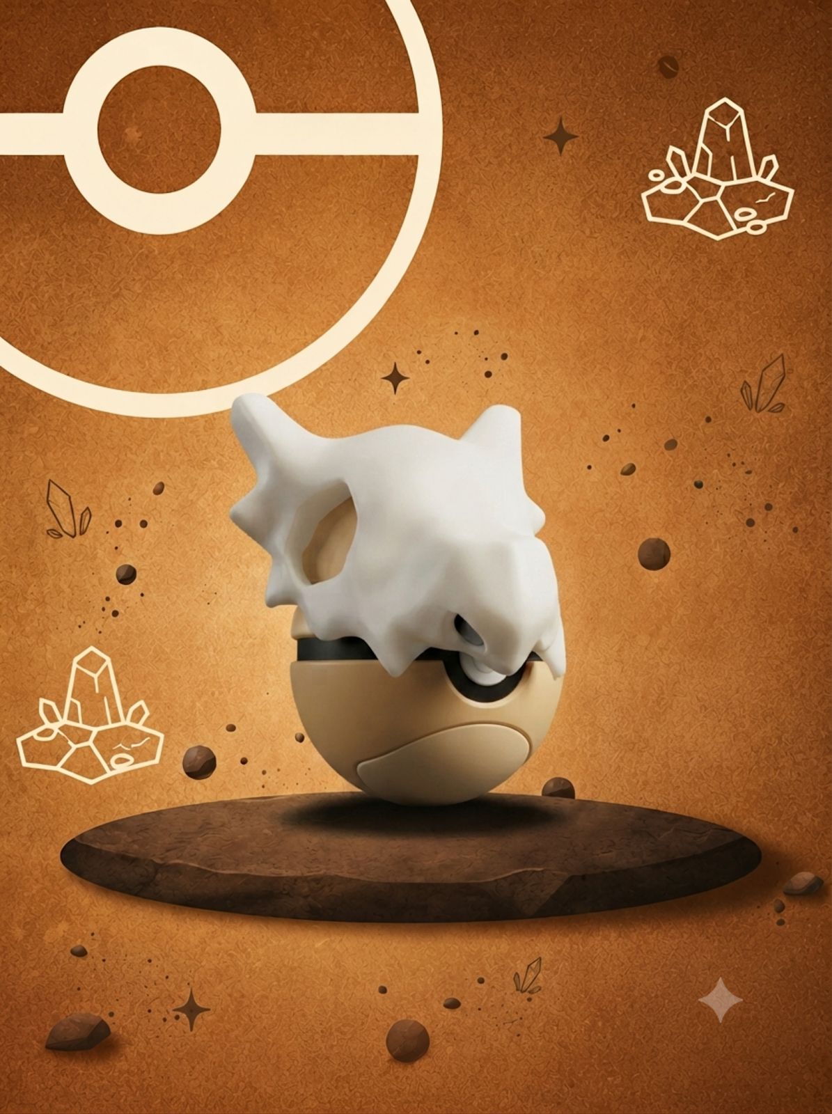 Pokéball Edición Cubone – Figura Coleccionable 3D