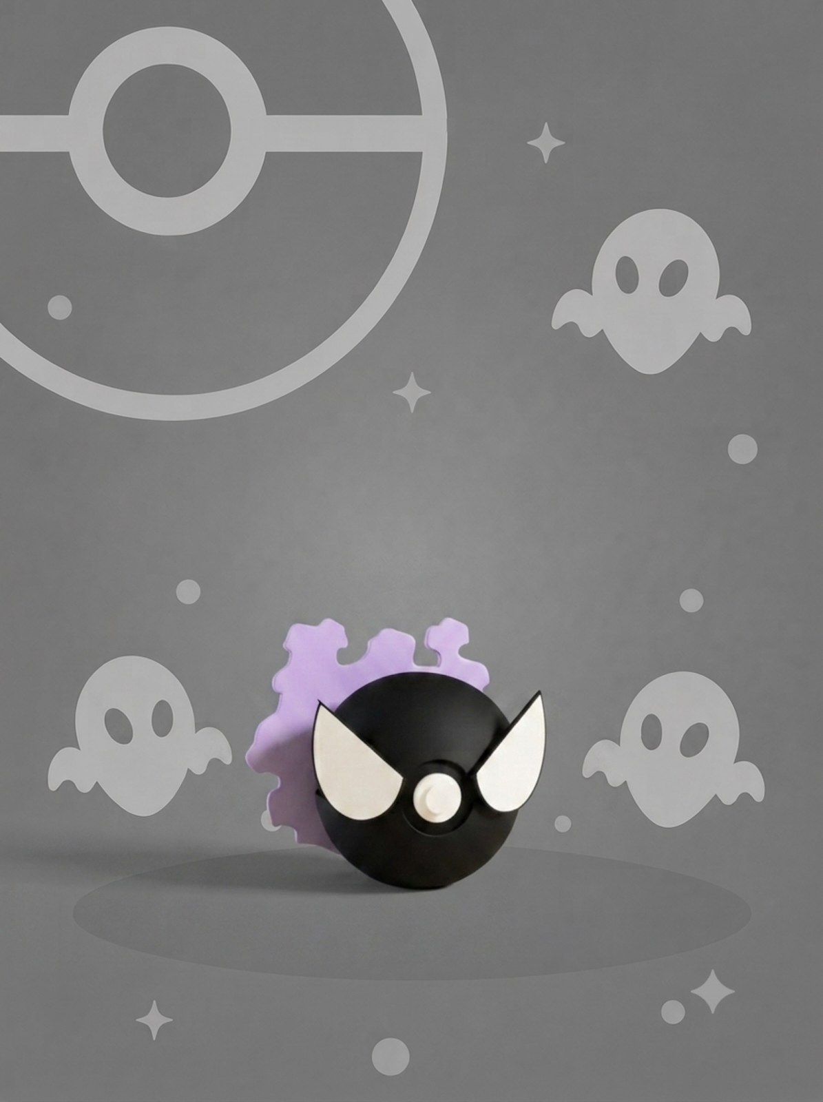 Pokéball Edición Gastly – Figura Coleccionable 3D