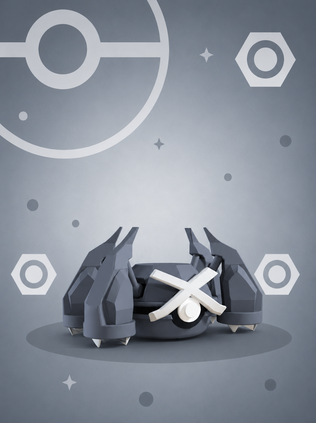 Pokéball Edición Metagross – Figura Coleccionable 3D