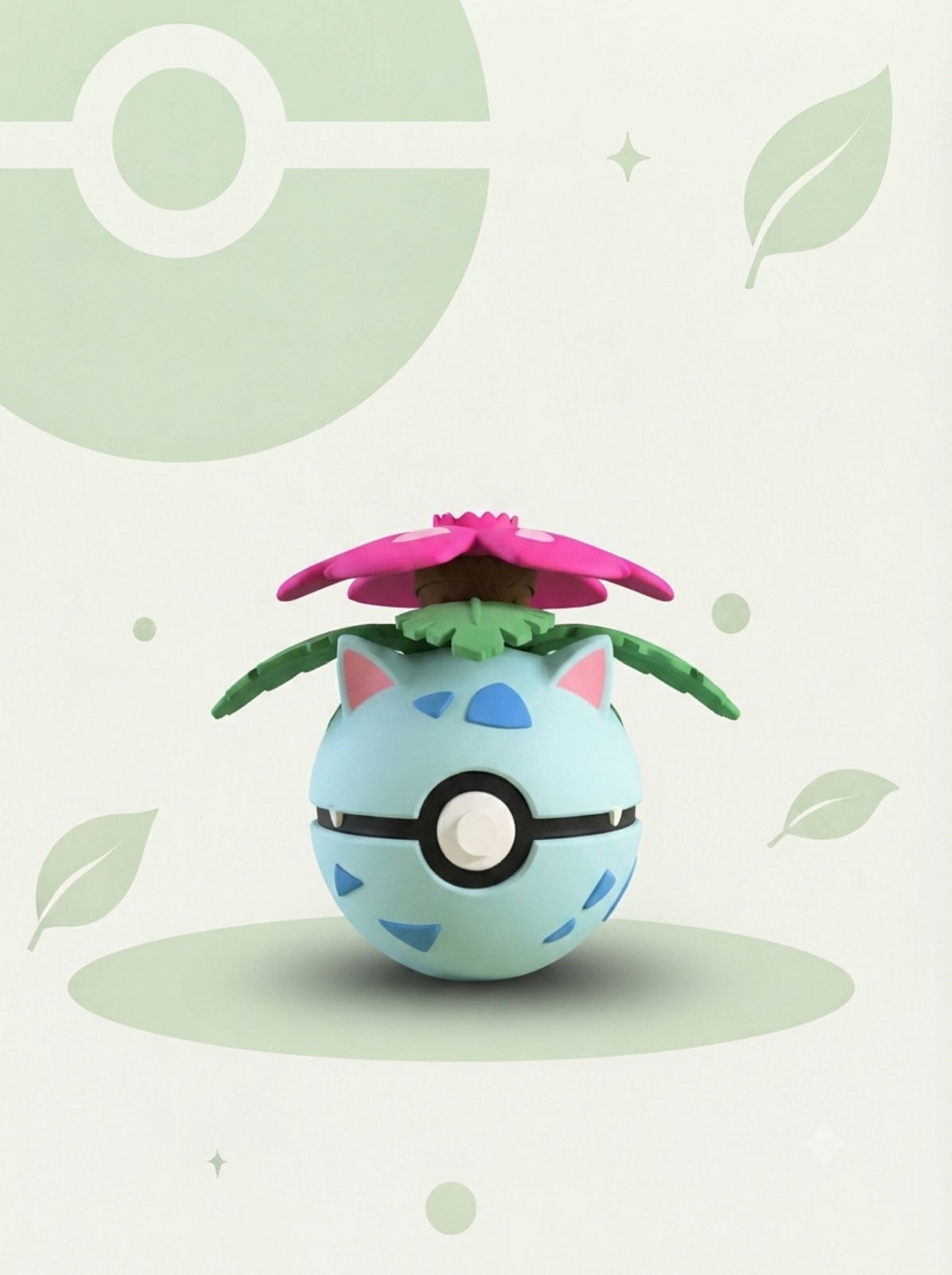 Pokéball Edición Venusaur – Figura Coleccionable 3D