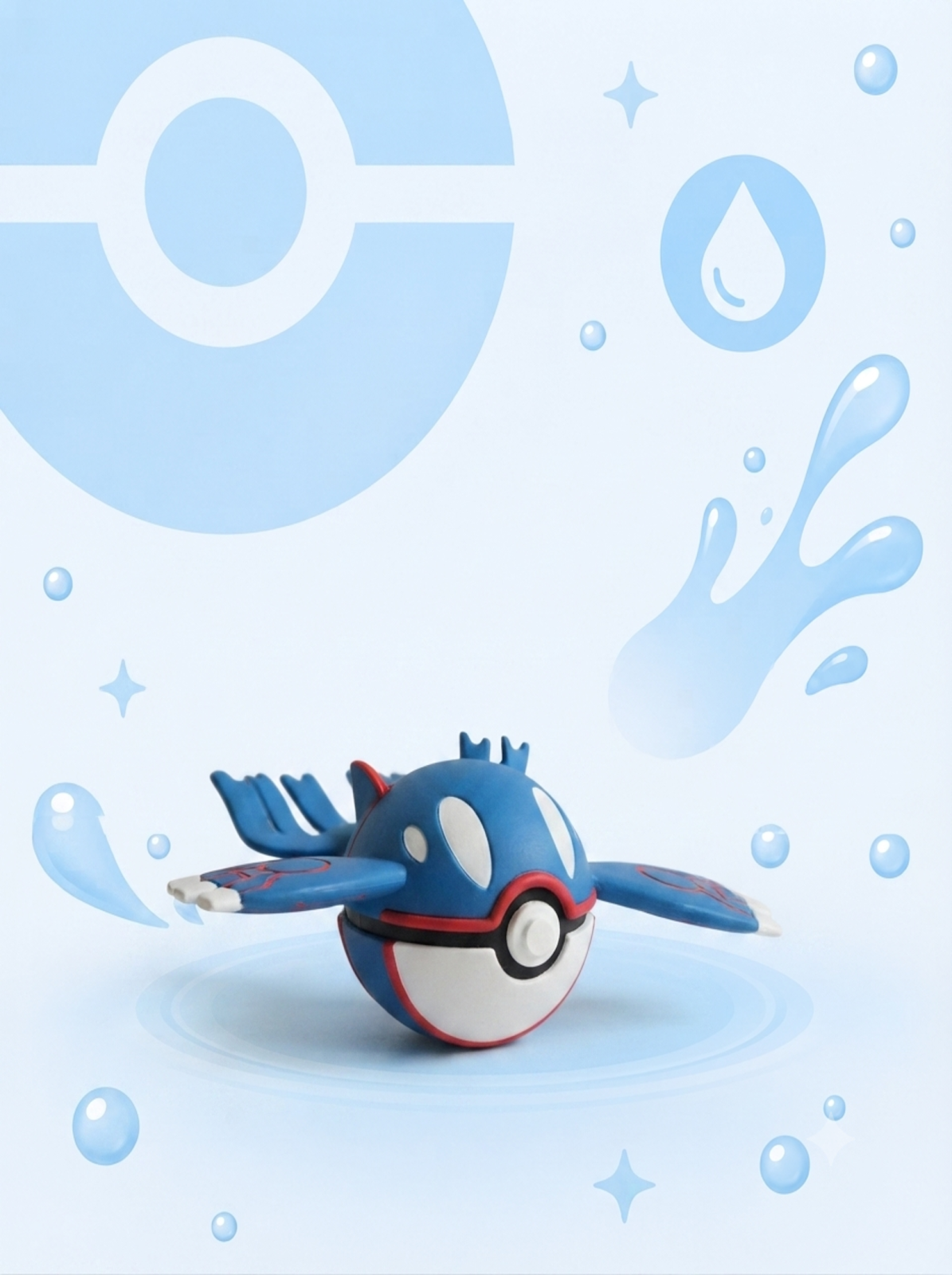 Pokéball Edición Kyogre – Figura Coleccionable 3D