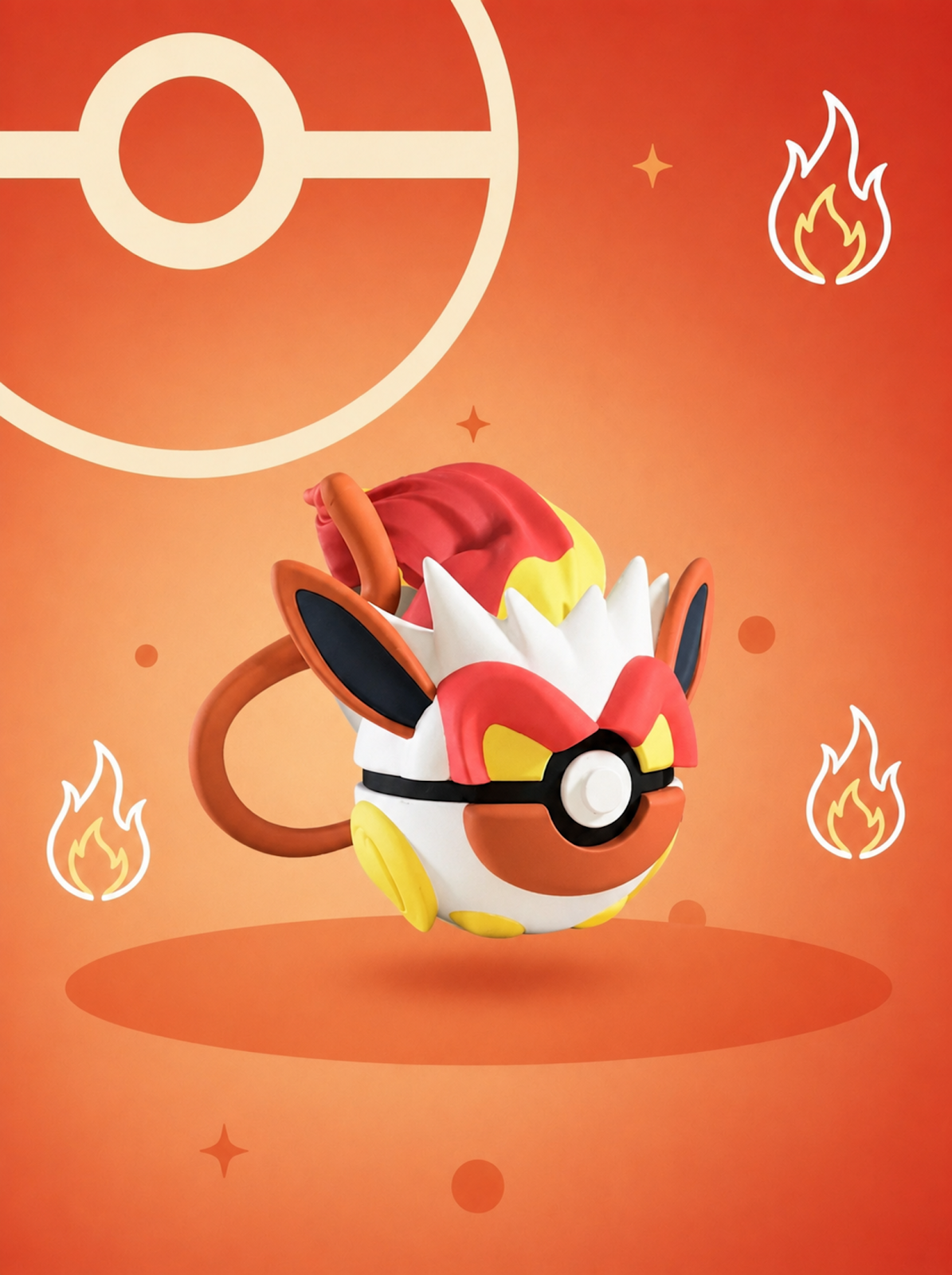 Pokéball Edición Infernape – Figura Coleccionable 3D