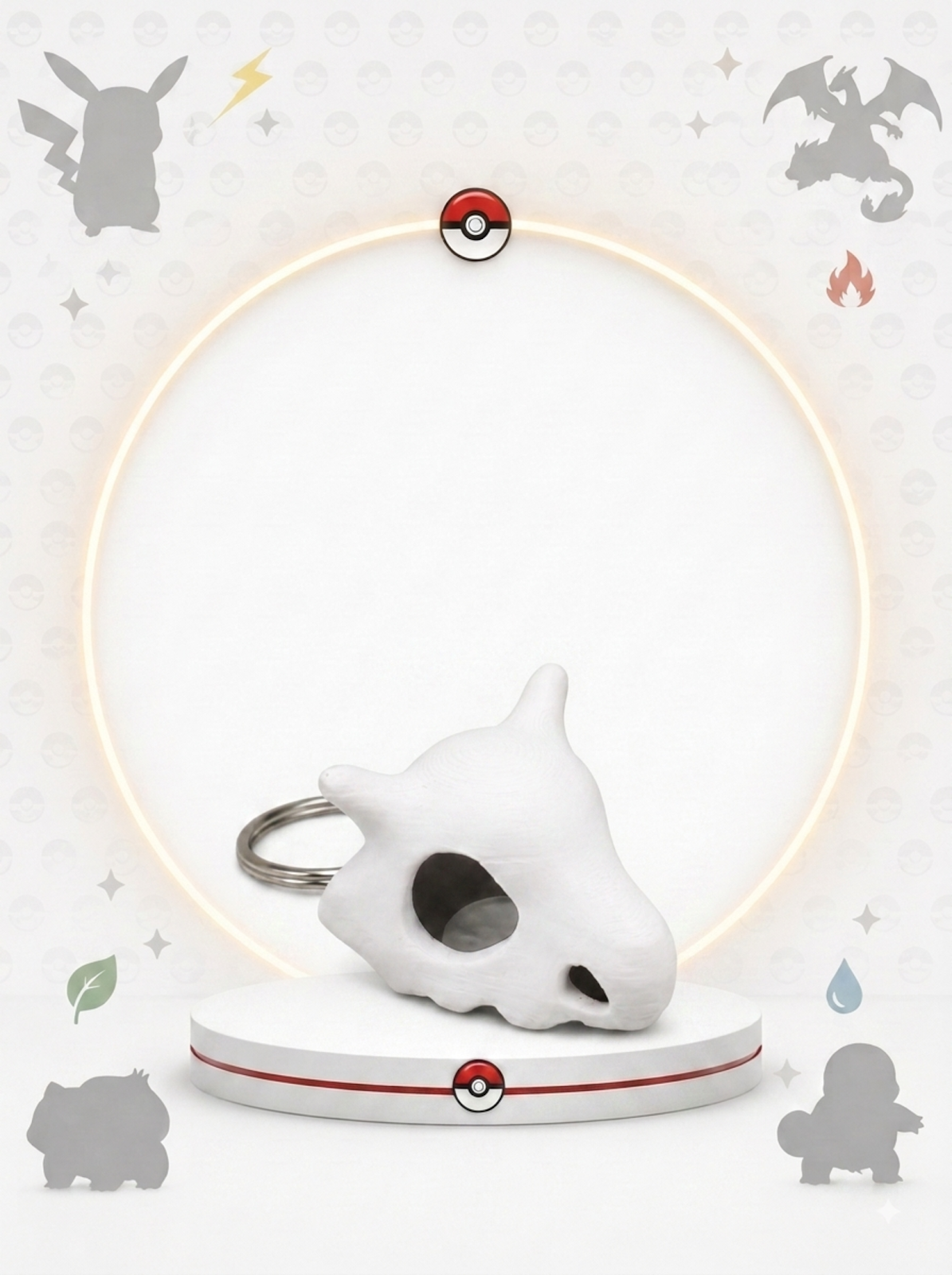 Llavero Máscara Cubone – Llavero Coleccionable 3D