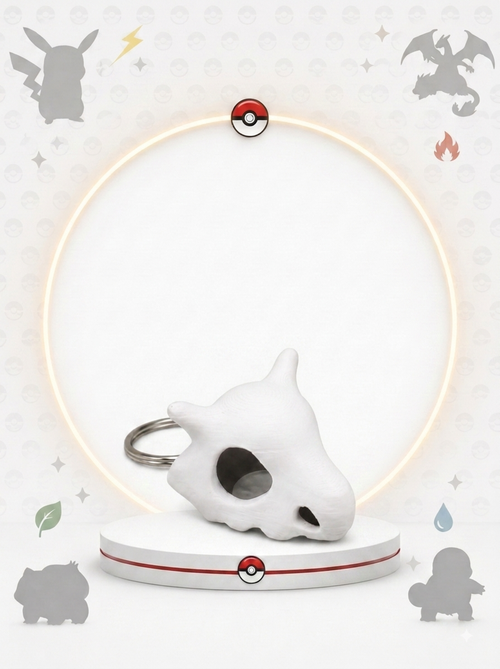 Llavero Máscara Cubone – Llavero Coleccionable 3D
