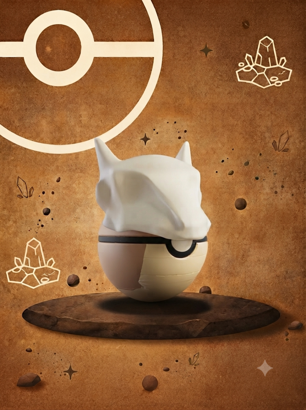 Pokéball Edición Marowak – Figura Coleccionable 3D