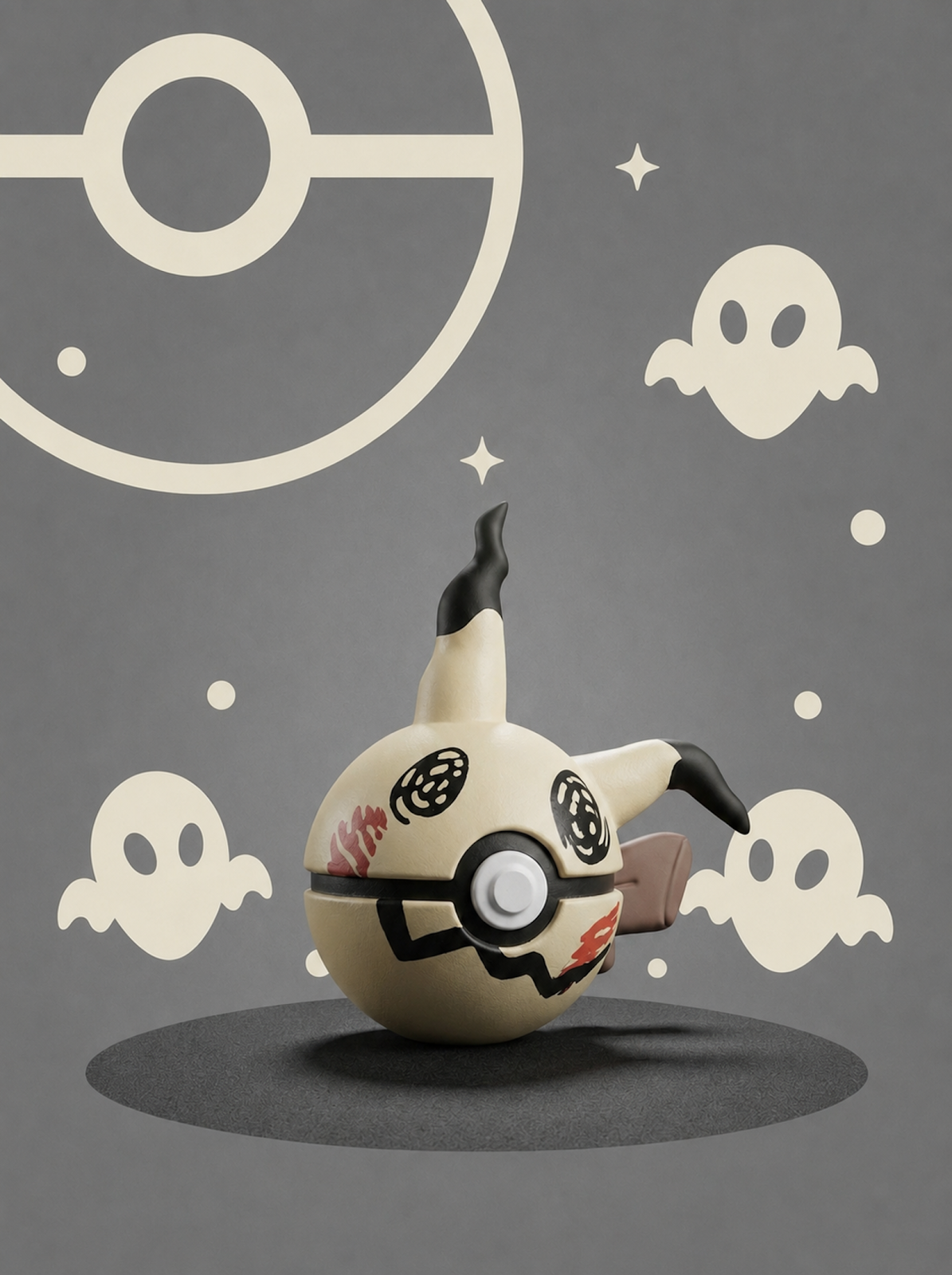 Pokéball Edición Mimikyu – Figura Coleccionable 3D