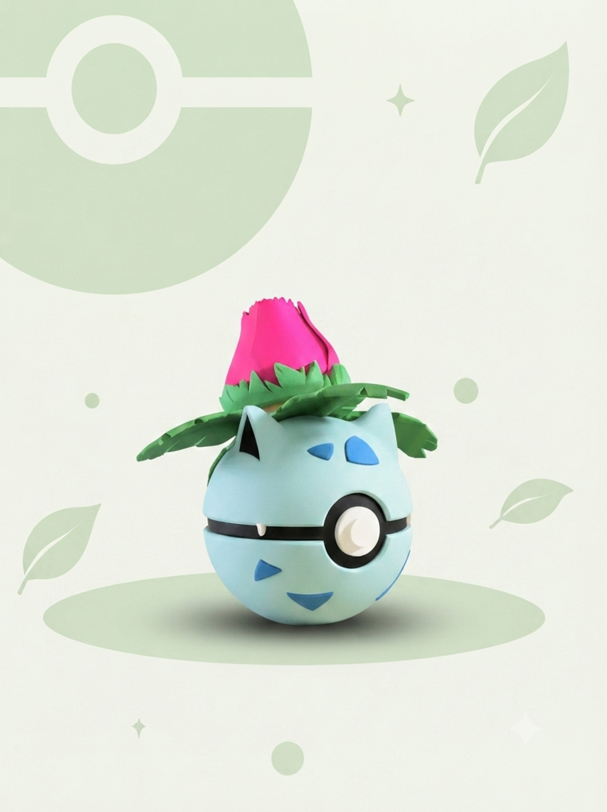 Pokéball Edición Ivysaur – Figura Coleccionable 3D
