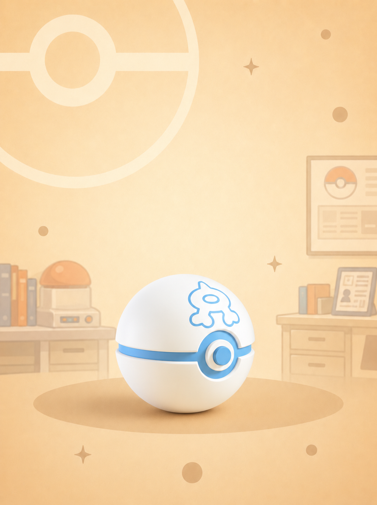 Team Aqua Ball – Figura Coleccionable 3D