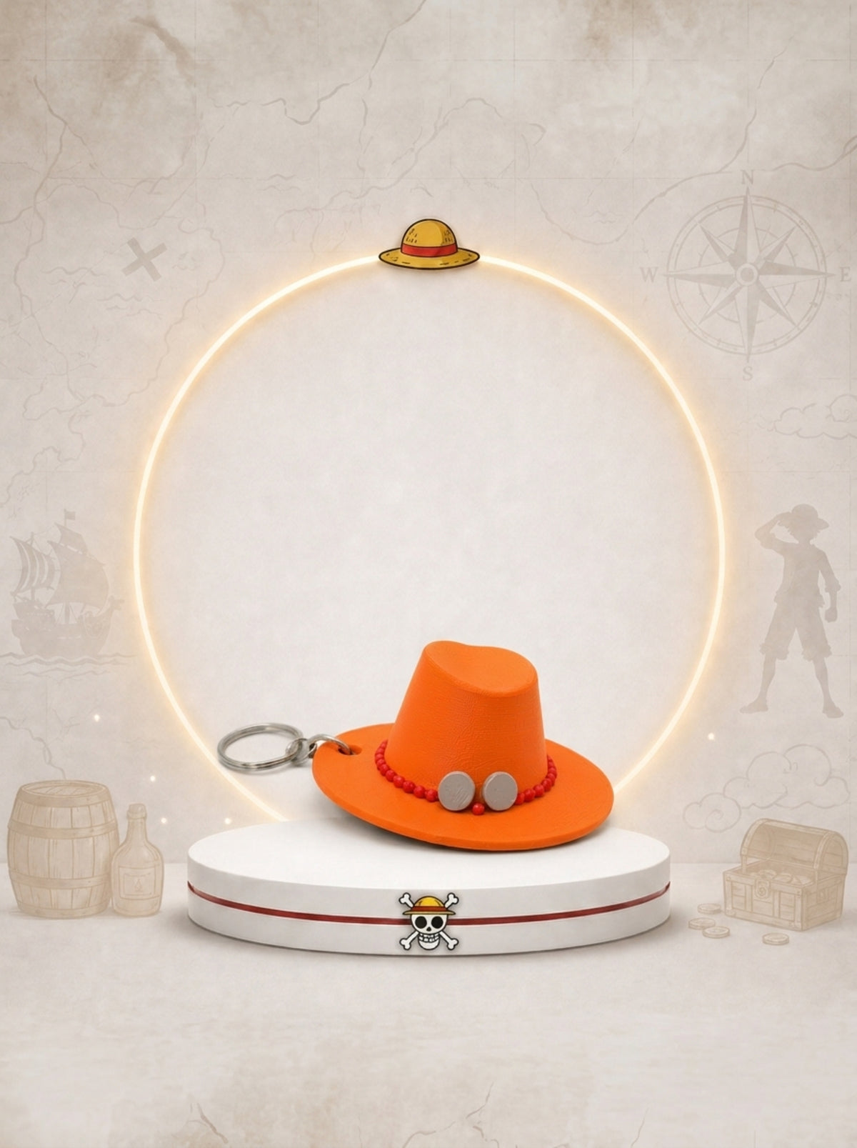Llavero Sombrero Ace – Llavero Coleccionable 3D