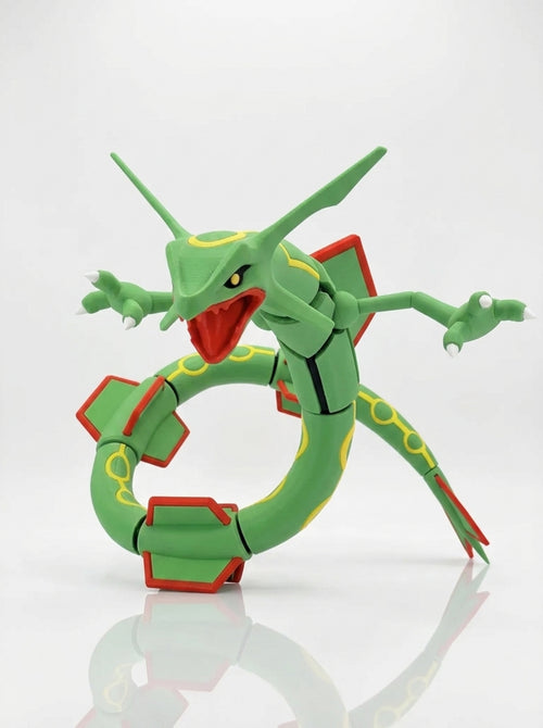 Figura Rayquaza 23cm + Base (Normal) – Figura Coleccionable 3D